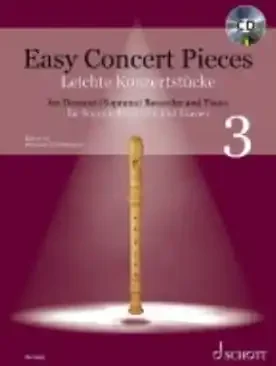 Various Easy Concert Pieces Book 3 for Soprano Recorder & Keyboard/CD
