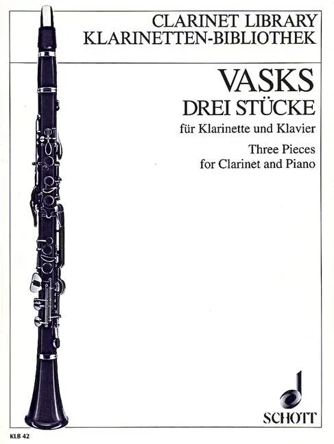 Vasks, Peteris : Vasks, Peteris : Tris skandarbi, (Three Pieces) – clarinet and piano – Schott Digital