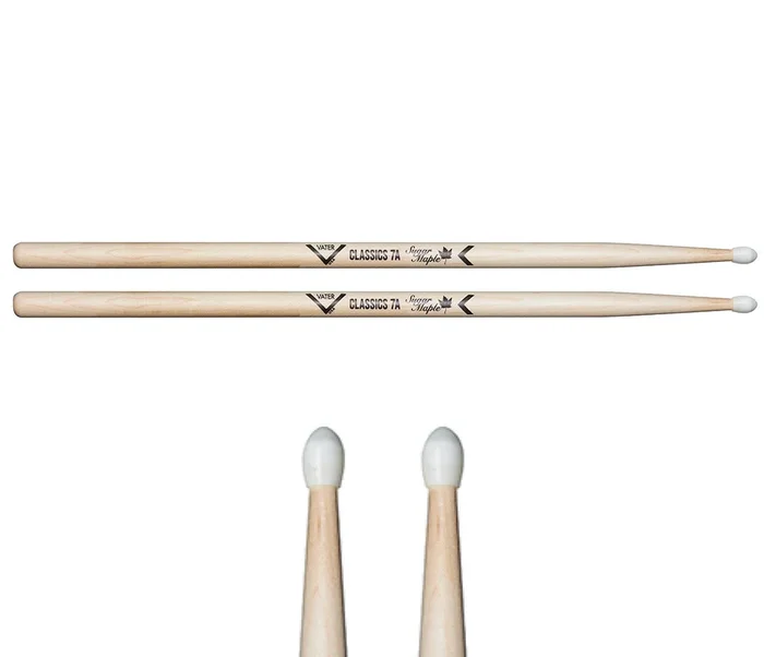 Vater Sugar Maple Classics 7A Nylon Tip Drumsticks
