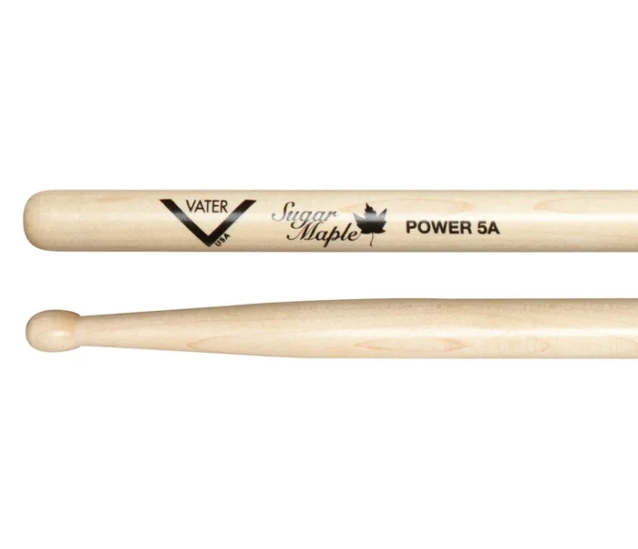 Vater Sugar Maple Power 5A Wood Tip Drumsticks