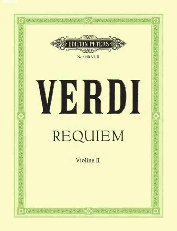 Verdi – Requiem Violin 2 Part Part (Violin)
