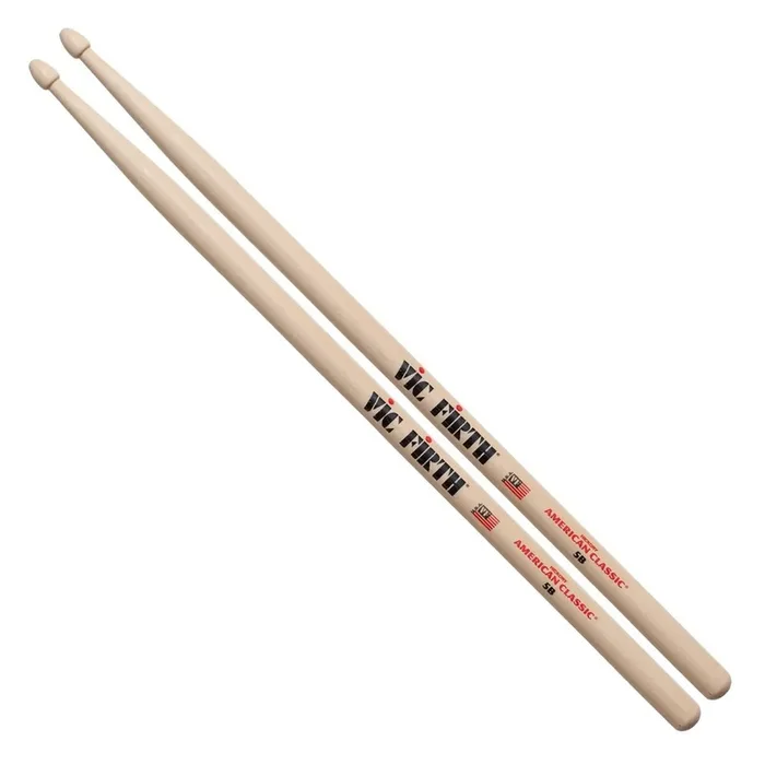 Vic Firth 5B Drumsticks American Classic, Wood Tip