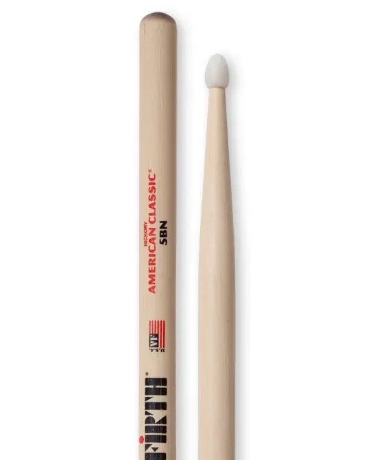 Vic Firth 5BN Nylon Tip Drumsticks