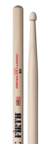 Vic Firth American Classic 8D Wood Tip (Pair) Drum Sticks