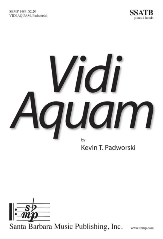 Vidi Aquam SSATB/Piano Duet (Octavo)