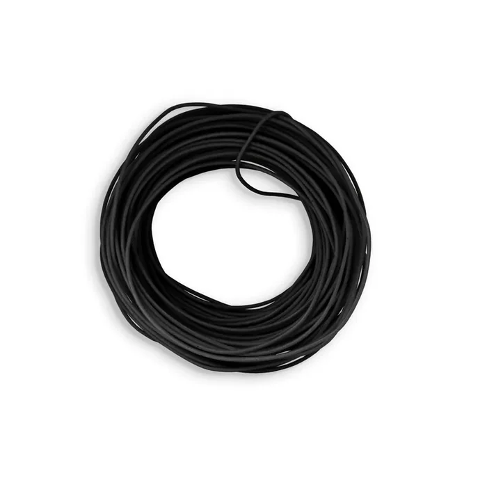 Vintage 22 Gauge Cloth-Covered Wire, Black – 50 Ft Bulk Length