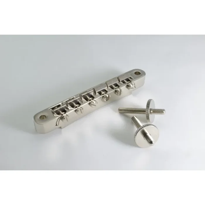 Vintage ABR-1 Style Bridge Set, Titanium Saddles mounted in a zinc bridge base