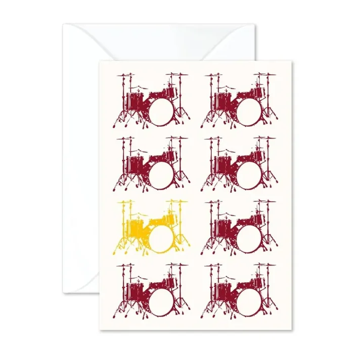 Vintage Drums Greeting Card
