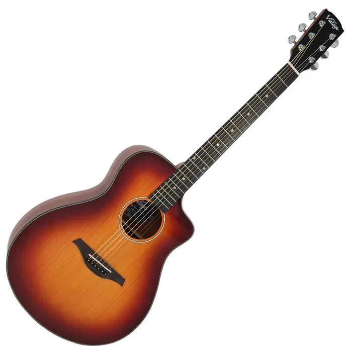 Vintage Pacific Coast Acoustic Guitar – Cherry Burst