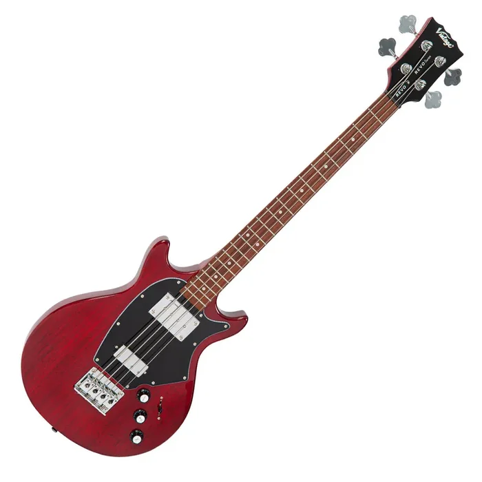Vintage REVO Series ‘Callan‘ Bass ~ See Thru Cherry Red