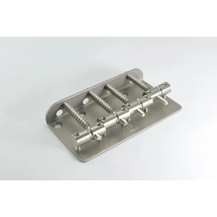 Vintage Style Bass Bridge Set – Titanium saddles and titanium bridge plate
