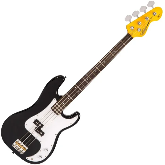 Vintage V4 ReIssued Bass Guitar – Boulevard Black