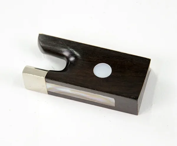 Violin Bow Frog-Ebony-Half Mounted 4/4-3/4