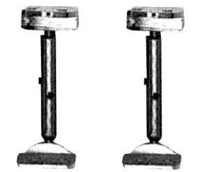 Violin Chinrest Screws-Hill Pair 27mm Chrome