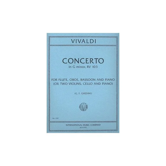Vivaldi, Antonio – Concerto G Minor RV.103