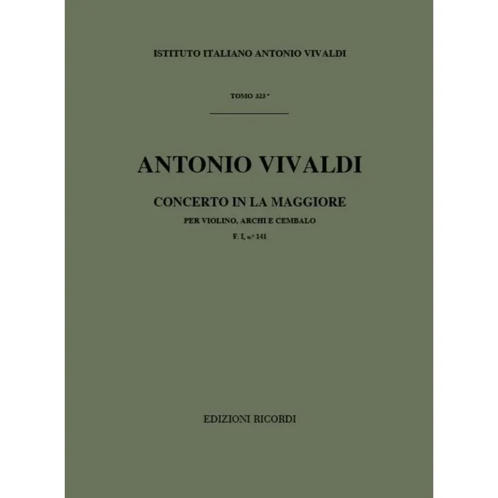 Vivaldi, Antonio – Concerto in La maggiore (G Major) Rv 340
