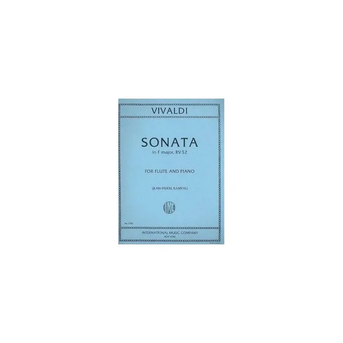 Vivaldi, Antonio – SONATA Fmaj Fl Pft