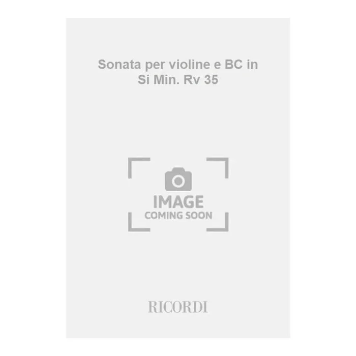 Vivaldi, Antonio – Sonata per violine e BC in Si Min. Rv 35