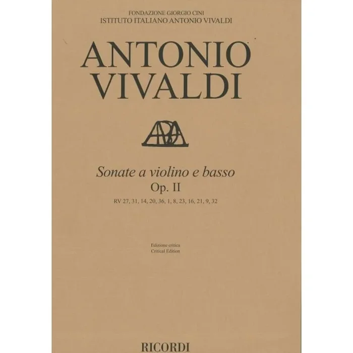Vivaldi, Antonio – Sonate a Violino e Basso, Op. II