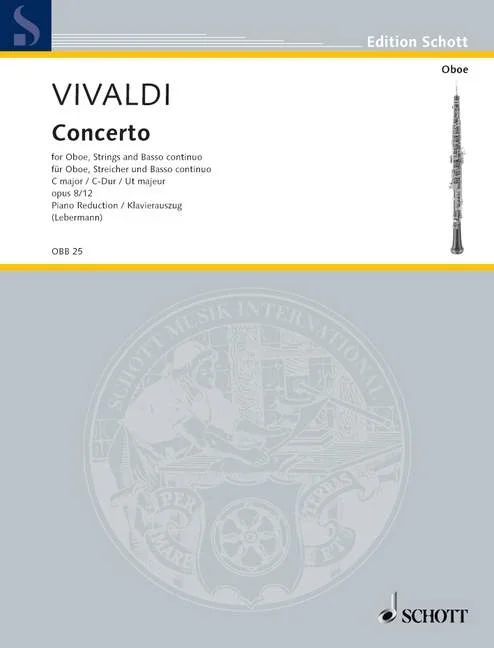 Vivaldi, Antonio : Vivaldi, Antonio : Concerto C major, – oboe, string orchestra and basso continuo – Schott Digital