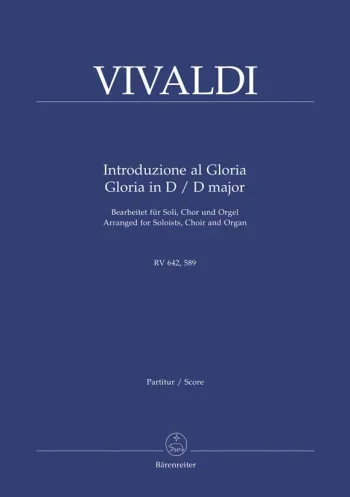 Vivaldi : Gloria D Major: Vocal And Organ