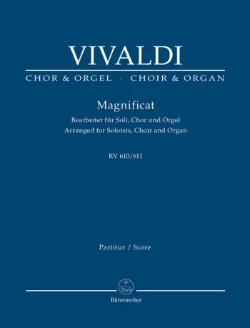 Vivaldi : Magnificat: Choir And Organ: Vocal Score (Barenreiter)
