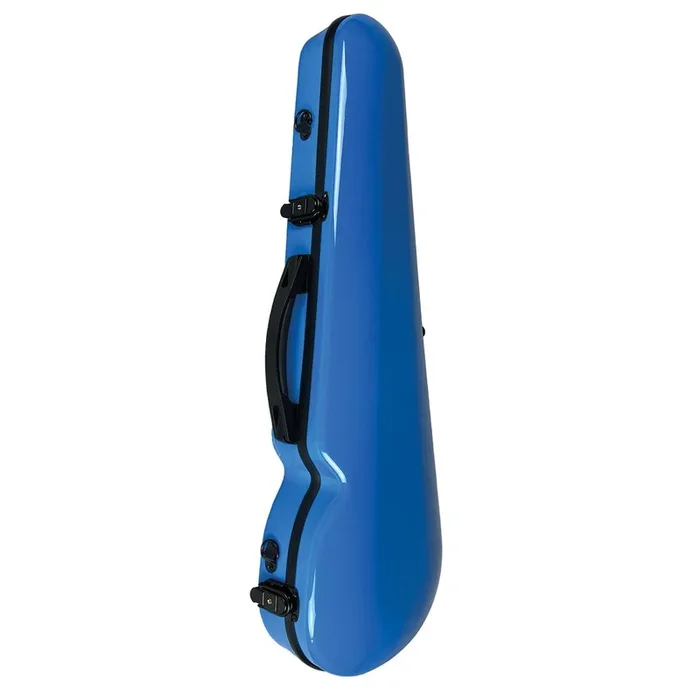 VIVO Blue Shaped Case for 3/4 Violin / 13″ Viola with Backpack Straps