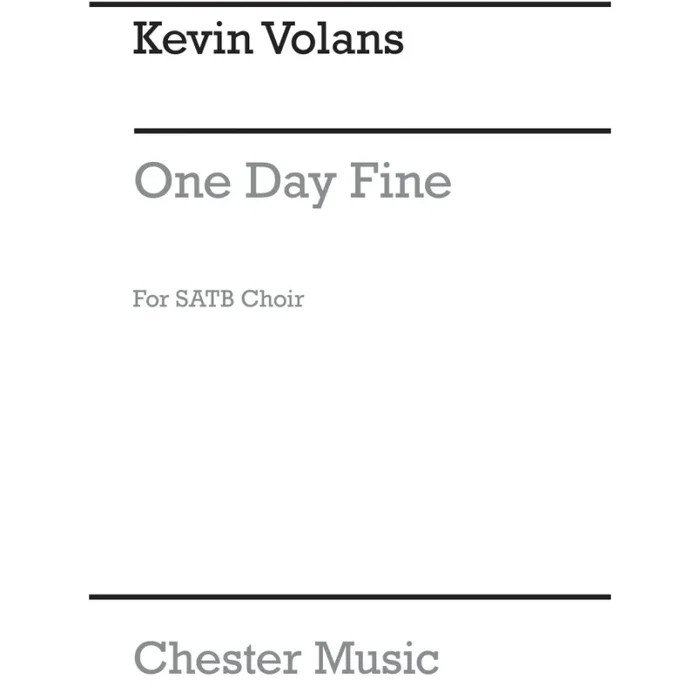 Volans, Kevin – One Fine Day