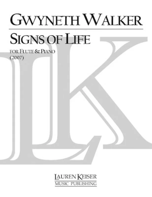 Walker – Signs Of Life A Celebration For Flute/Piano (Pod) Softcover Book (Flute)