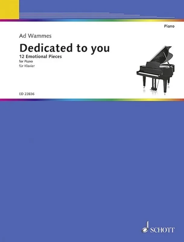 Wammes – Dedicated To You 12 Emotional Pieces Piano (Softcover Book)