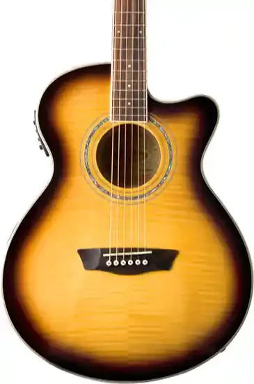 Washburn EA15 Festival Series Mini Jumbo Cutaway – Tobacco Burst
