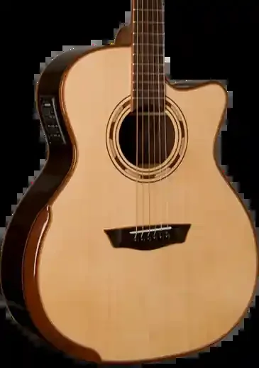 Washburn G25SCE Comfort Deluxe 25 Series Grand Auditorium Cutaway – Natural