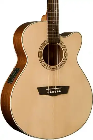 Washburn G7SCE Harvest Grand Auditorium Cutaway – Natural Gloss