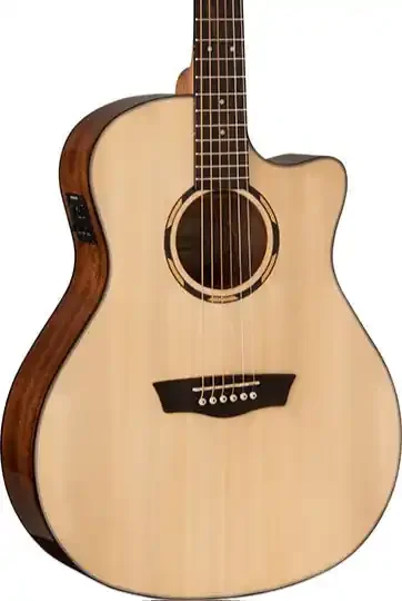 Washburn O10SCE Woodline 10 Series Orchestra Cutaway – Natural