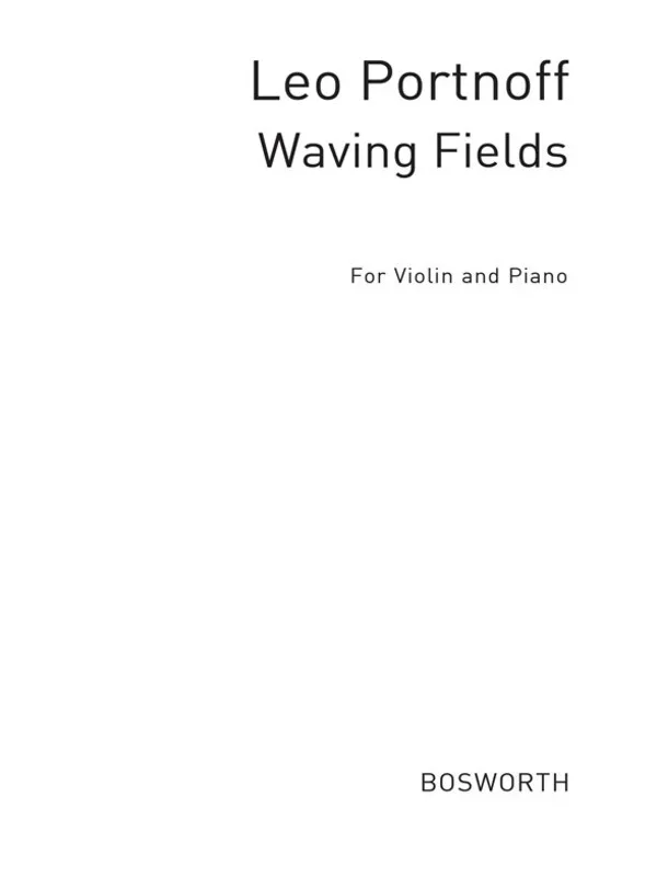 Waving Fields Violin And Piano Book