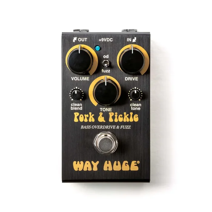 Way Huge WM91 Smalls Pork & Pickle Overdrive & Fuzz Bass Guitar Effects Pedal
