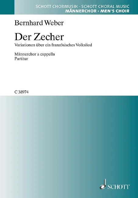 Weber, Bernhard : Weber, Bernhard : Chevaliers de la table ronde, “Brüder ihr an der Tafelrunde” – men’s choir (TTBB)