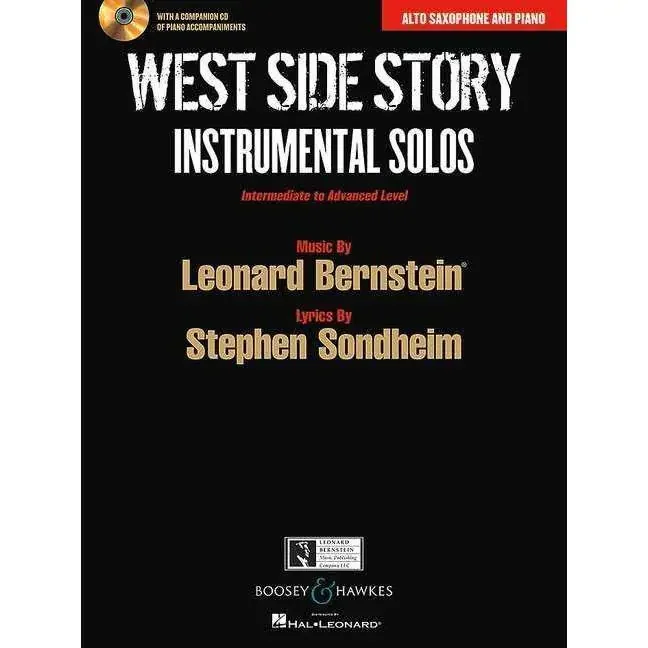 West Side Story Instrumental Solos with CD (for Alto Saxophone and Piano)