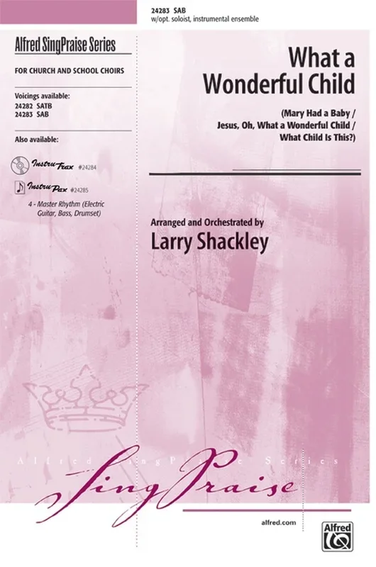 What A Wonderful Child SAB Arr Shackley