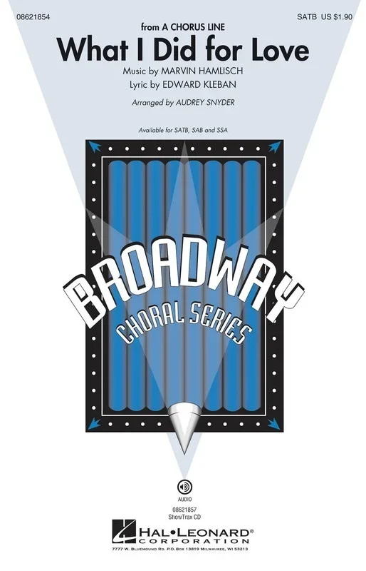 What I Did For Love ShowTrax CD (CD Only)