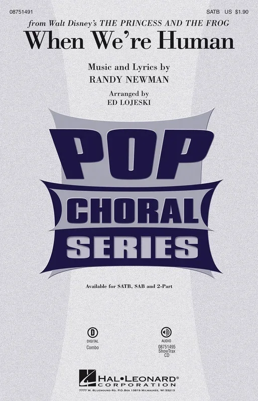 When Were Human SAB (Princess and The Frog) (Octavo)