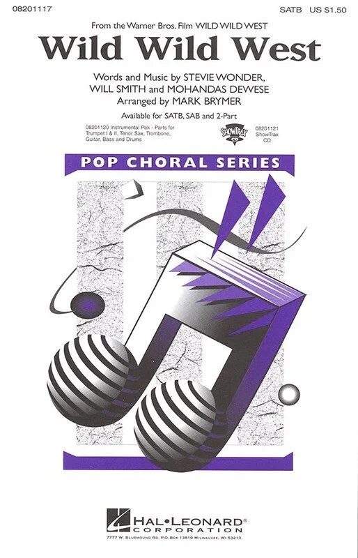 Wild Wild West Movie Theme SATB