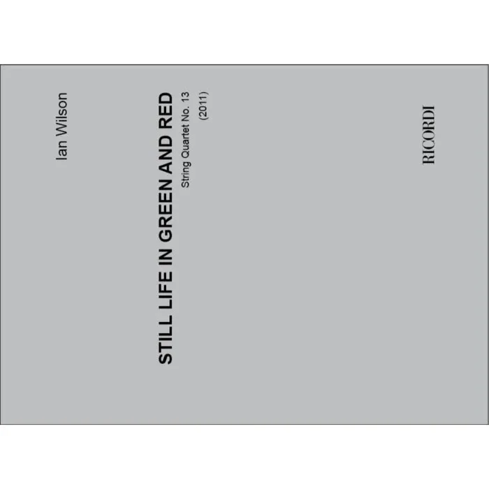 Wilson, Ian – Still life in green and red