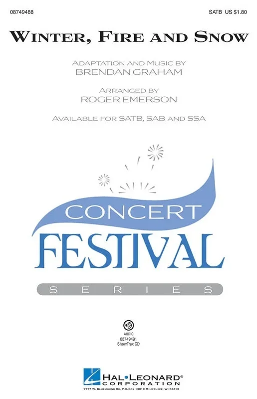 Winter Fire And Snow SAB (Octavo)