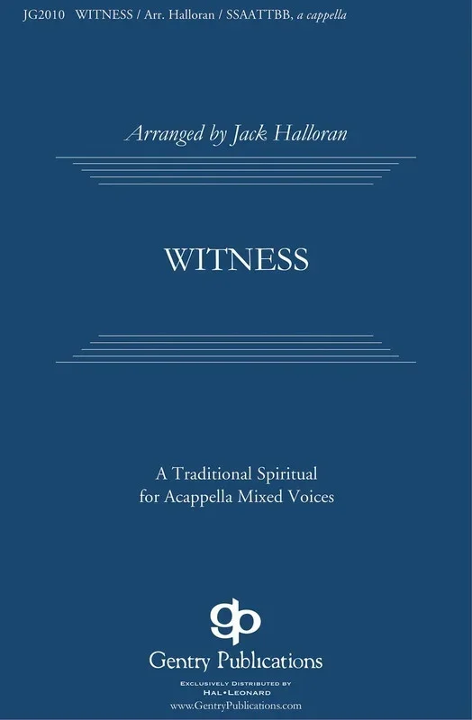 Witness SATB Div A Capp (Octavo)