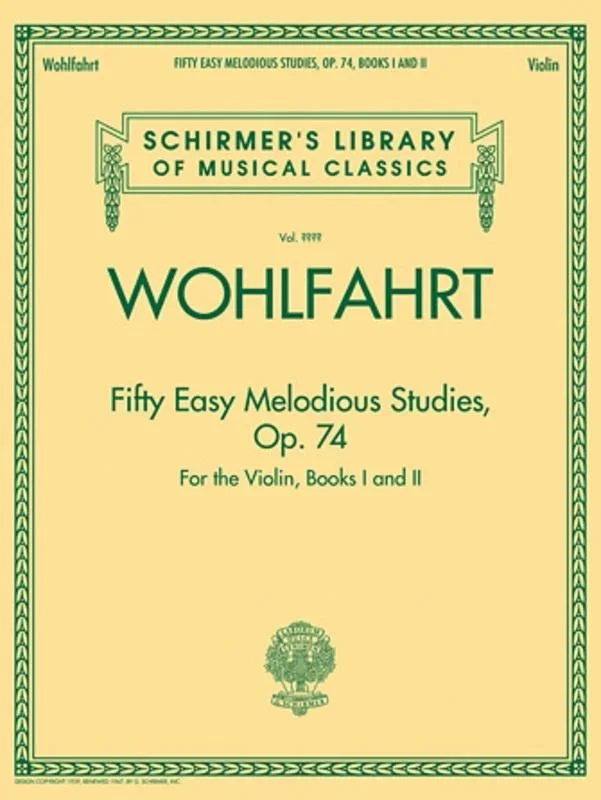 Wohlfahrt: Fifty Easy Melodious Studies, Op. 74 – Violin