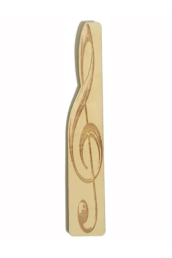 Wooden Bookmark: Treble Clef