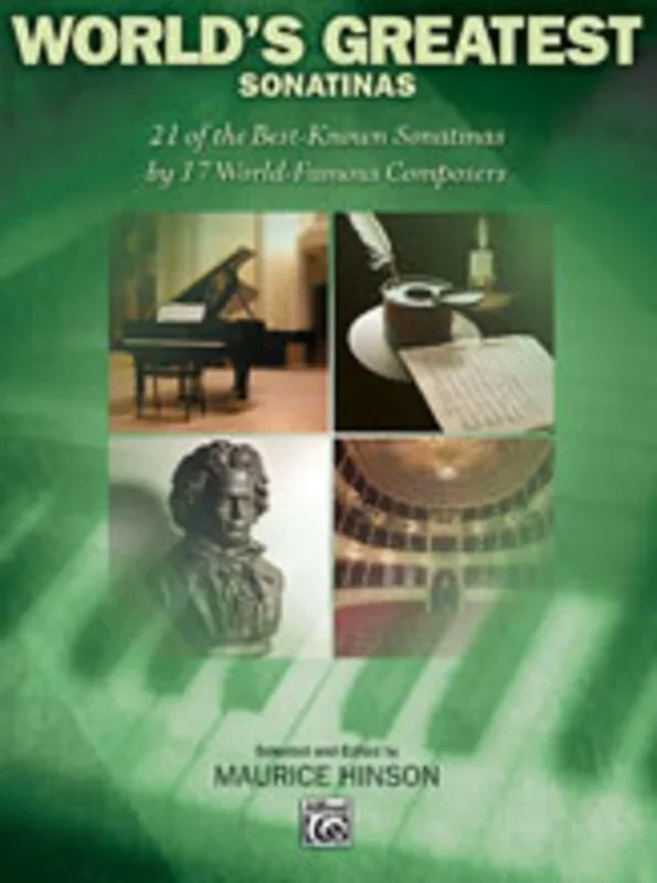 Worlds Greatest Sonatinas For Piano Ed Hinson Book