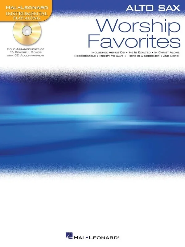 Worship Favorites For Alto Sax Book/CD (Softcover Book/CD)