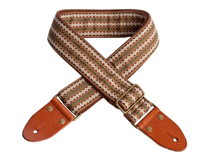 XTR Brown 2 inch deluxe guitar strap. Brown.